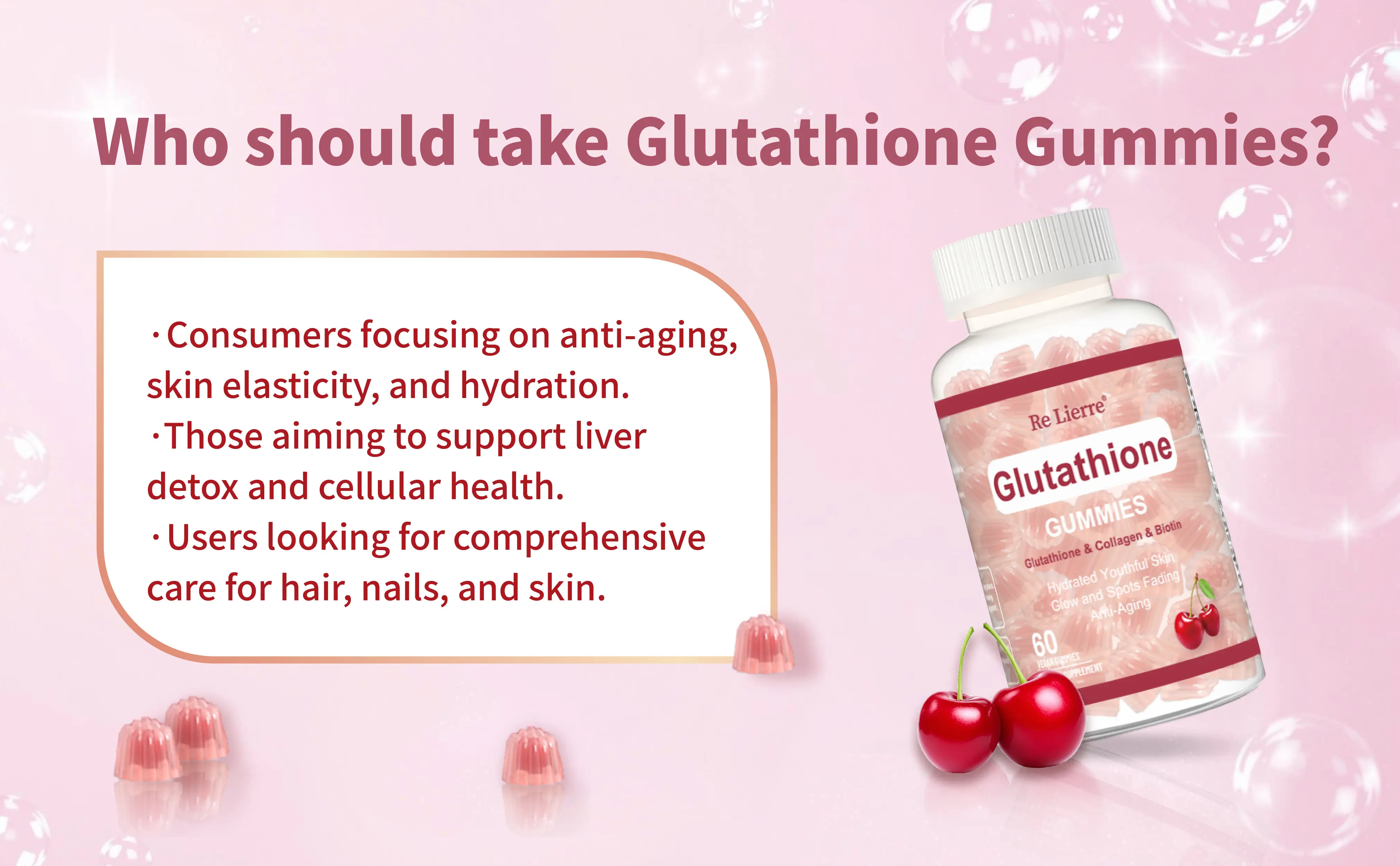  Cherry Collagen Gummies Detail