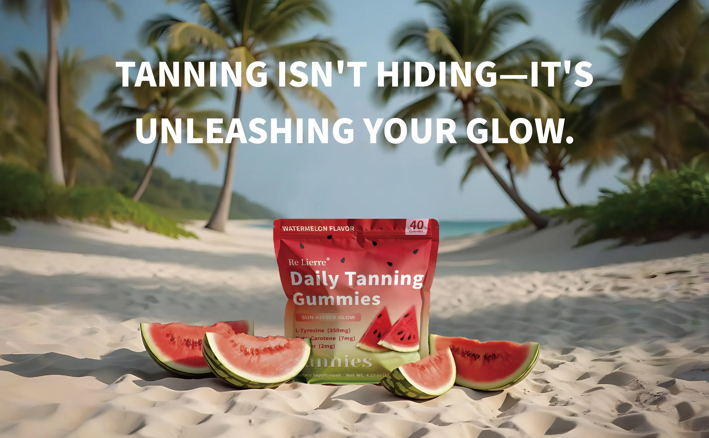 Daily Tanning Gummies | L-Tyrosine, Beta-Carotene & Copper