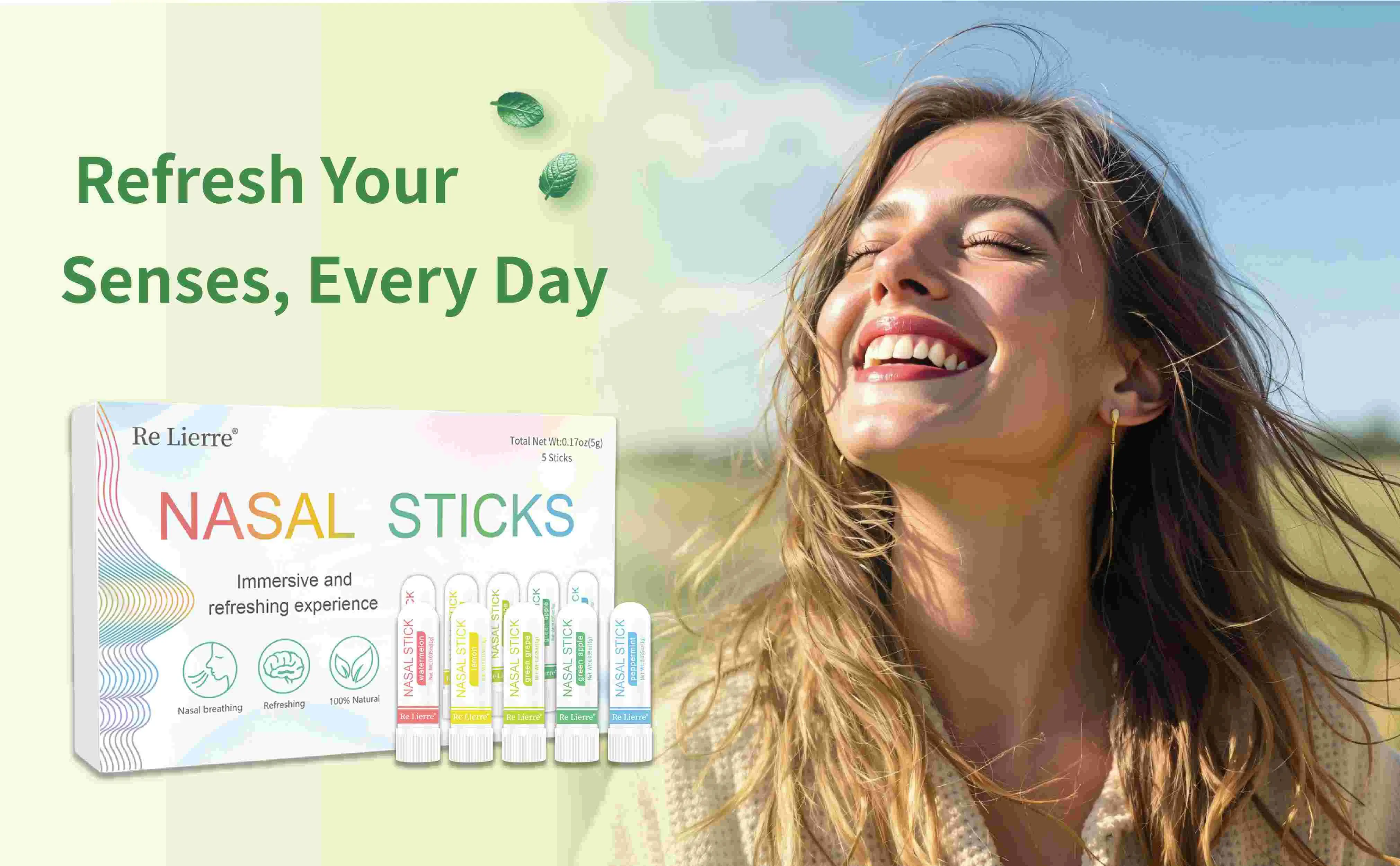 Nasal Inhaler Stick | Fruity Mix & Cooling Min