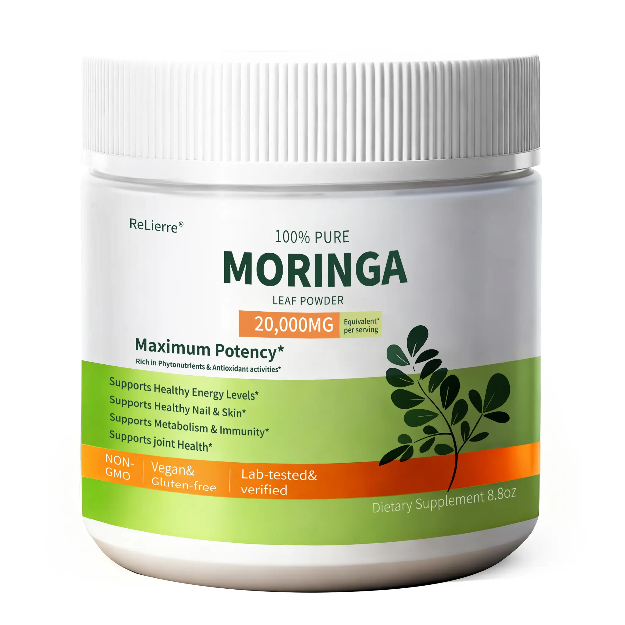Pure Moringa Powder 250g | Vegan, Non-GMO, Gluten-Free
